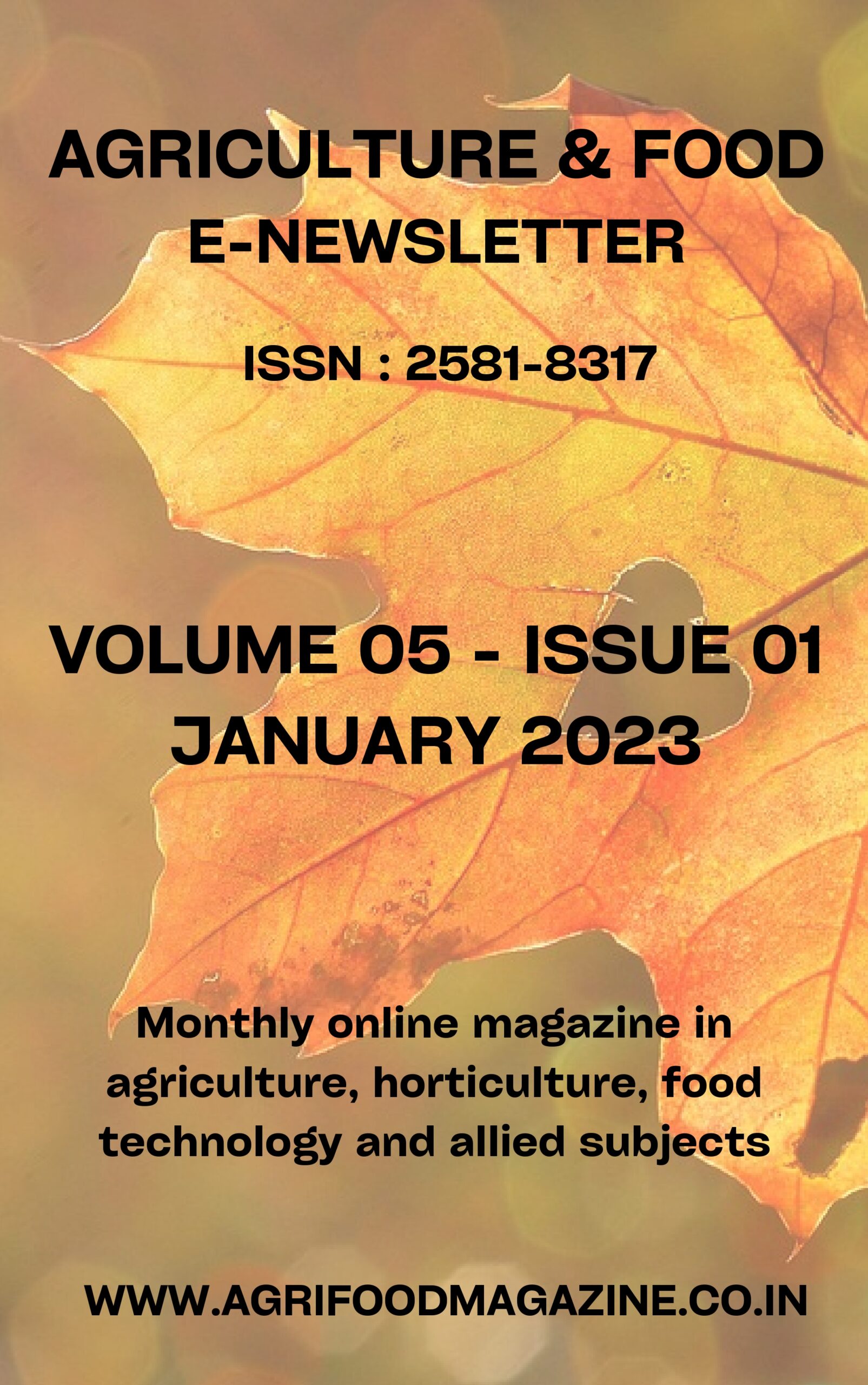 Volume 5 – Issue 1 – January 2023